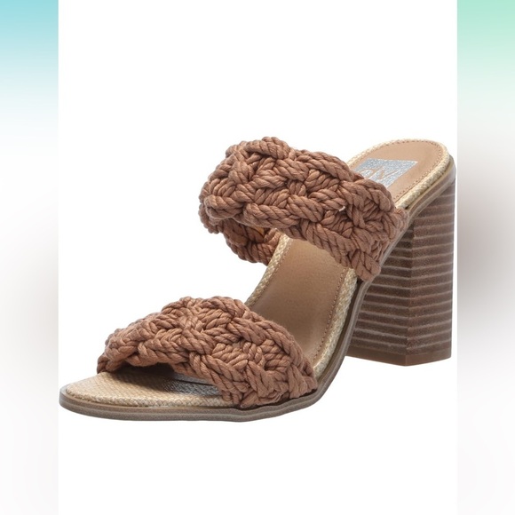 DV Dolce Vita Women's Roulette Heeled Sandal 7 braided rope boho - Picture 1 of 6